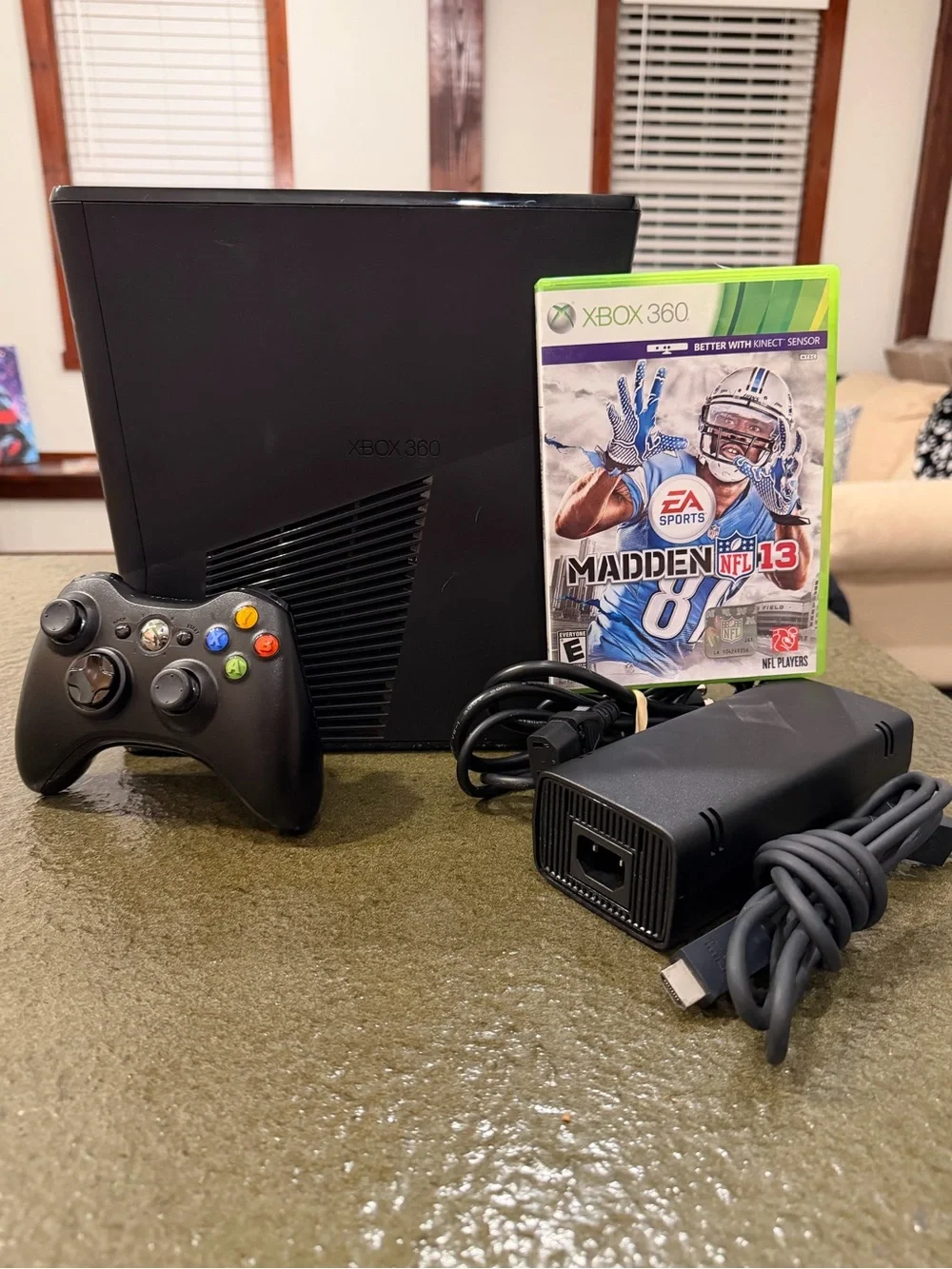 Microsoft Xbox 360 Slim Console Controller, HDMI And Power Cable